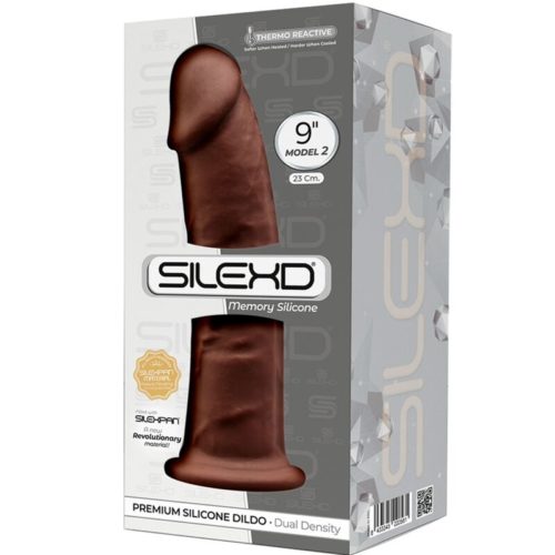 SILEXD - MODEL 2 REALISTIC PENIS PREMIUM SILEXPAN SILICONE BROWN 23 CM - Bild 3