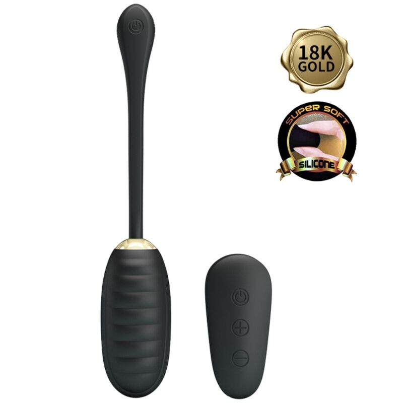 PRETTY LOVE - DOREEN LUXURY RECHARGEABLE VIBRATING EGG BLACK REMOTE CONTROL - Image 3