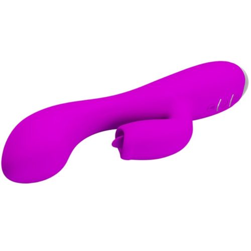 PRETTY LOVE - GLORIA RECHARGEABLE RABBIT VIBRATOR-WATERPROOF PURPLE - Image 3