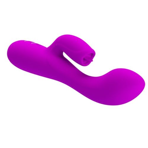 PRETTY LOVE - GLORIA RECHARGEABLE RABBIT VIBRATOR-WATERPROOF PURPLE - Image 4