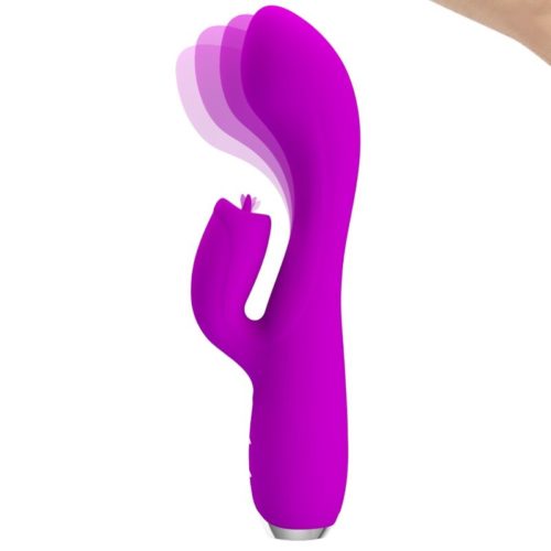 PRETTY LOVE - GLORIA RECHARGEABLE RABBIT VIBRATOR-WATERPROOF PURPLE - Image 2