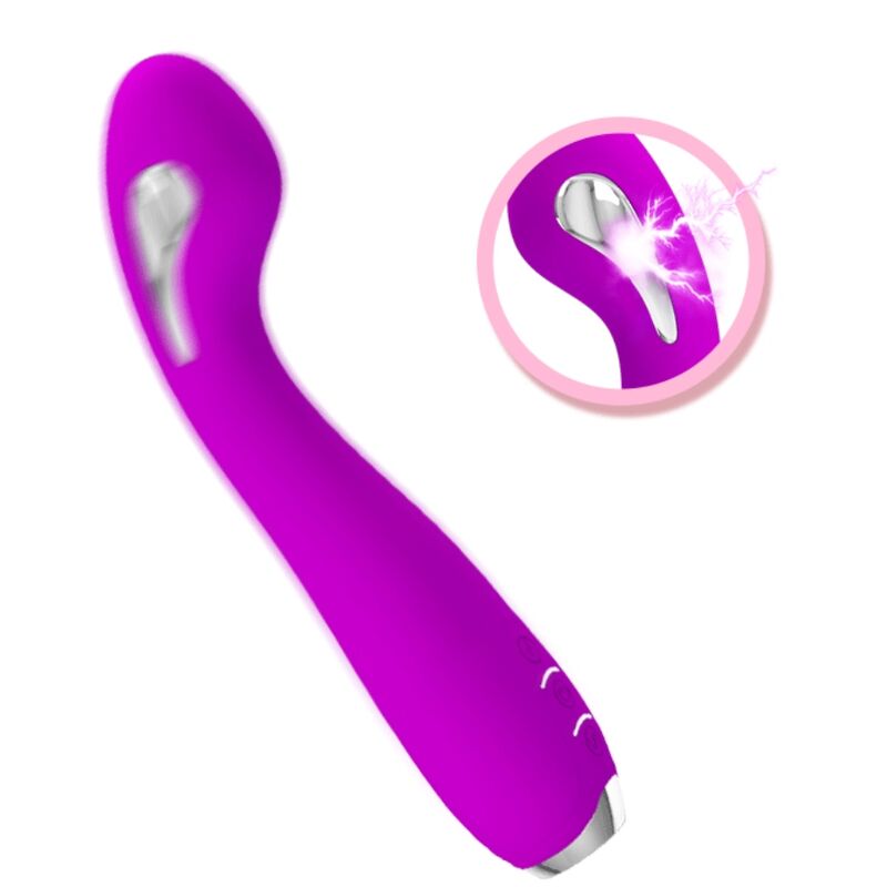 PRETTY LOVE - HECTOR RECHARGEABLE ELECTROSHOCK VIBRATOR WATERPROOF PURPLE - Image 4