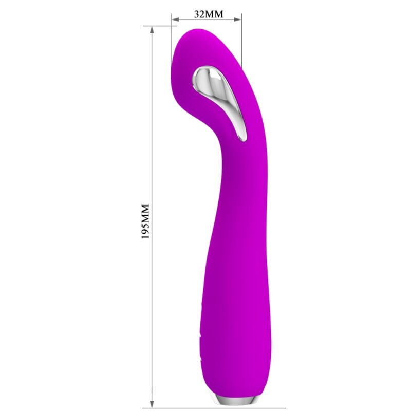 PRETTY LOVE - HECTOR RECHARGEABLE ELECTROSHOCK VIBRATOR WATERPROOF PURPLE - Image 5