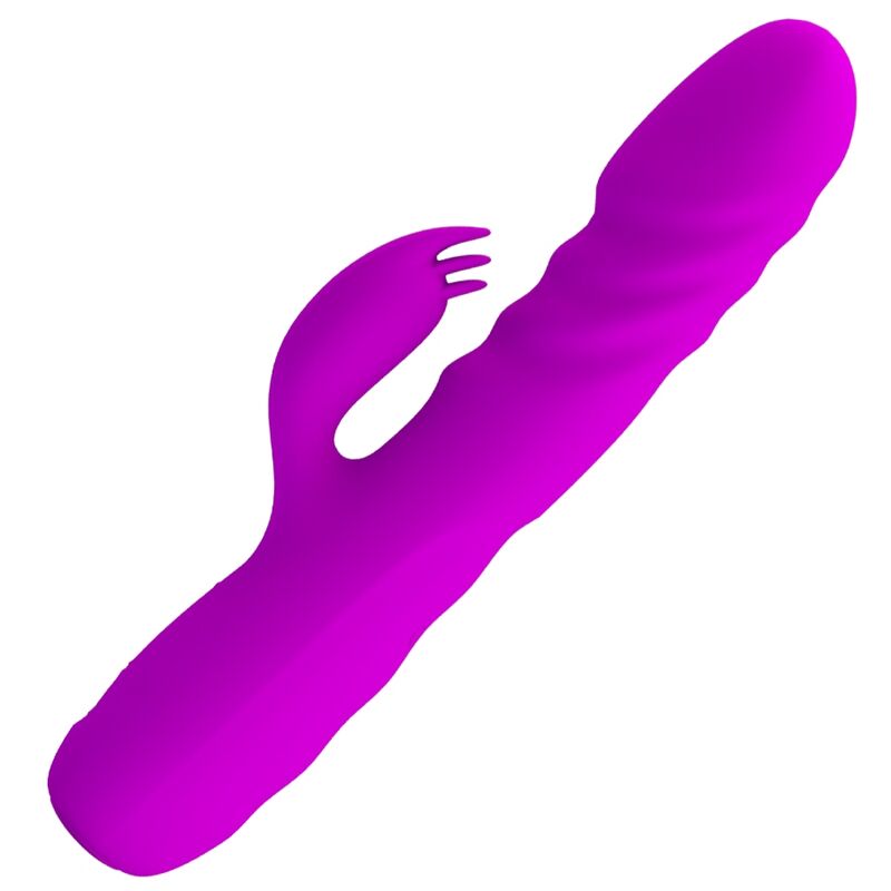 PRETTY LOVE - MELANIE PURPLE RECHARGEABLE RABBIT VIBRATOR - Image 3