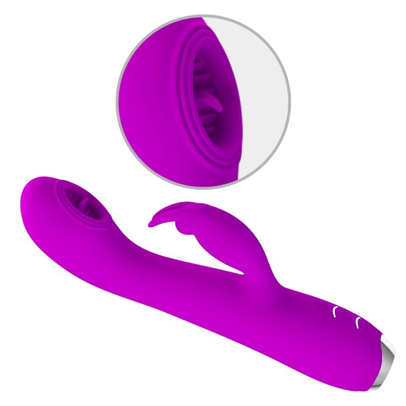 PRETTY LOVE - RACHEL RECHARGEABLE VIBRATOR WITH PURPLE SUCTION CUP - Bild 4