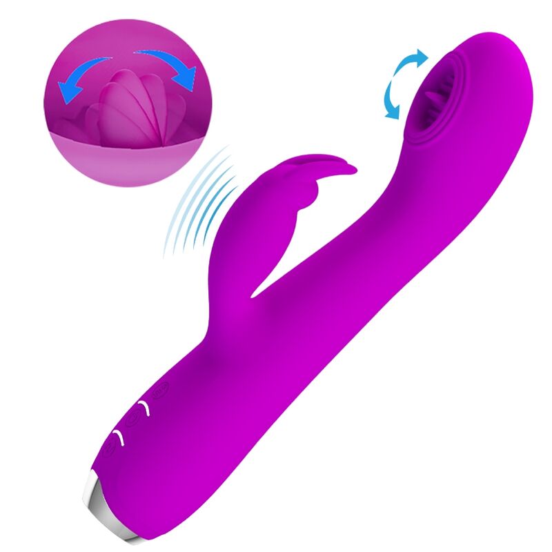 PRETTY LOVE - RACHEL RECHARGEABLE VIBRATOR WITH PURPLE SUCTION CUP - Bild 5