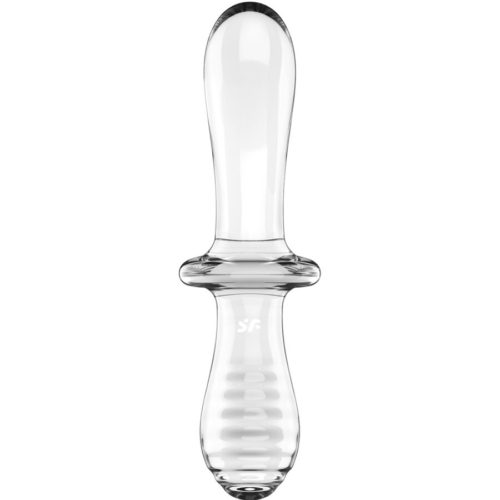 SATISFYER - DOUBLE CRYSTAL DILDO TRANSPARENT - Image 3