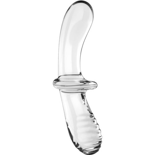 SATISFYER - DOUBLE CRYSTAL DILDO TRANSPARENT - Image 2