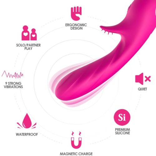 ARMONY - ROMANCE VIBRATOR WITH STIMULATOR FUCHSIA - Bild 3