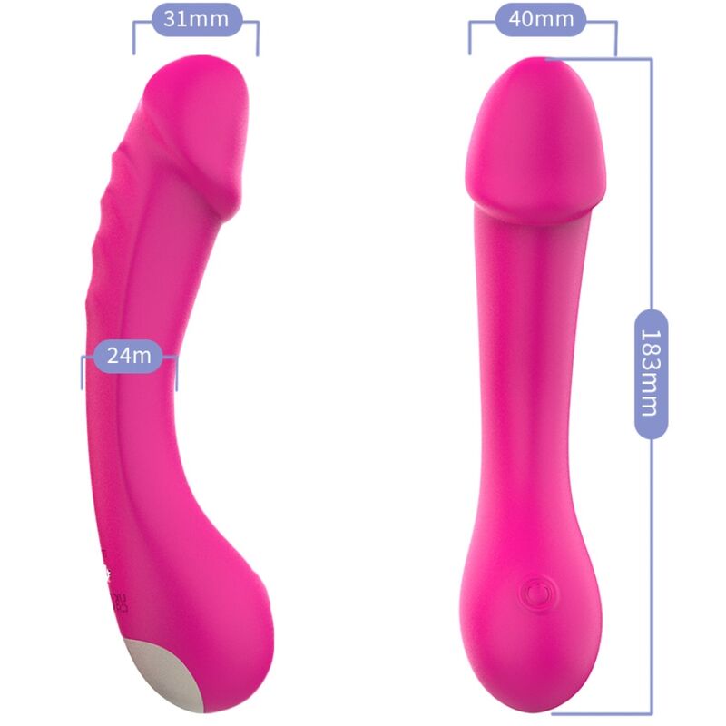 ARMONY - DILDO VIBRATOR G-SPOT SILICONE FUCHSIA - Bild 3
