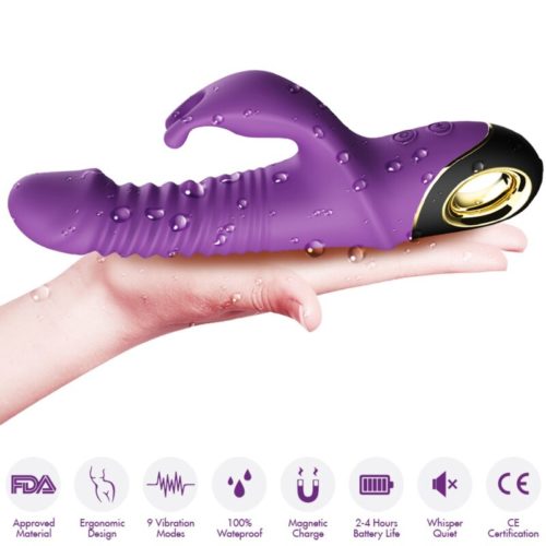 ARMONY - ZING DILDO VIBRATOR RABBIT PURPLE - Bild 4