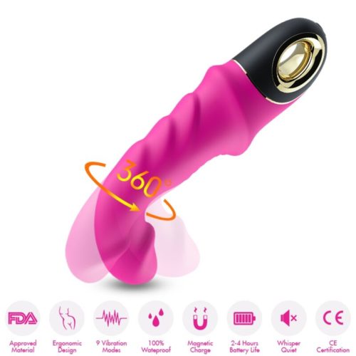 ARMONY - JOYBLADE DILDO VIBRATOR ROTATOR FUCHSIA - Image 3