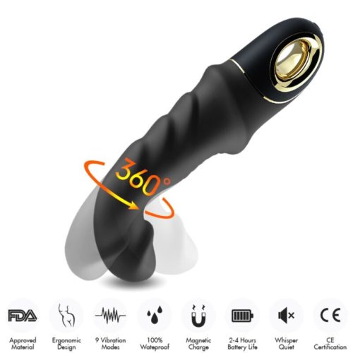 ARMONY - JOYBLADE DILDO VIBRATOR ROTATOR BLACK - Bild 3