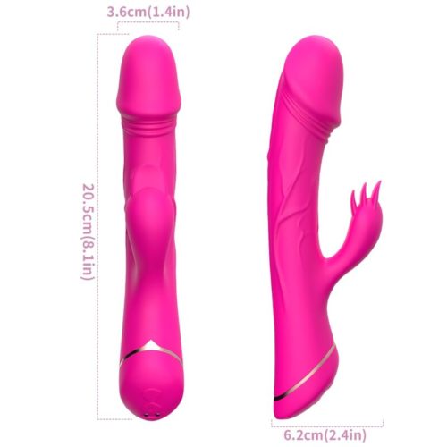 ARMONY - DILDO VIBRATOR RABBIT SILICONE FUCHSIA - Bild 4