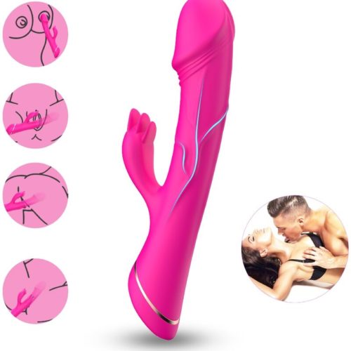 ARMONY - DILDO VIBRATOR RABBIT SILICONE FUCHSIA - Bild 2