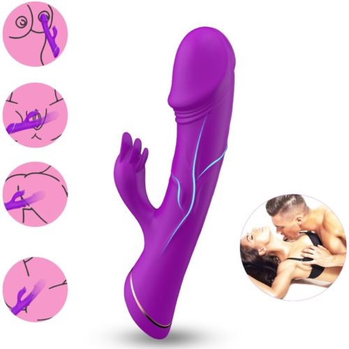 ARMONY - DILDO VIBRATOR RABBIT SILICONE PURPLE - Bild 2