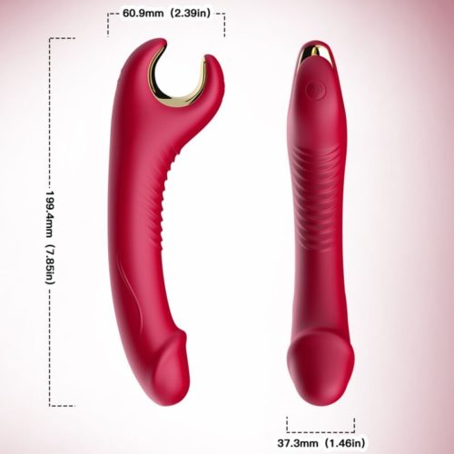 ARMONY - PRINCE DILDO VIBRATOR  ROTATOR RED - Bild 3