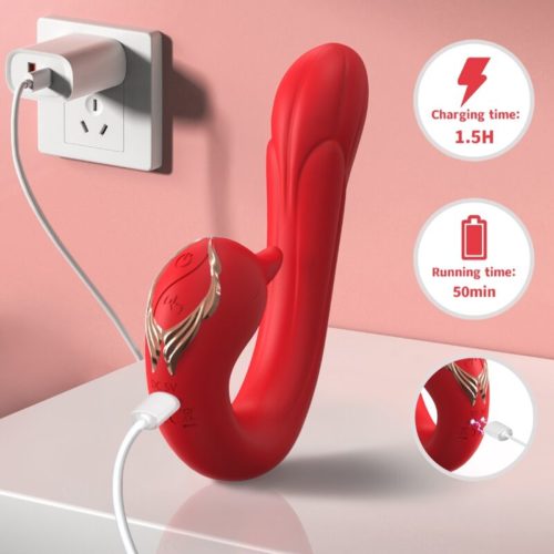 ARMONY - DELFIN VIBRATOR MULTIPOSITION  HEAT EFFECT RED - Bild 4