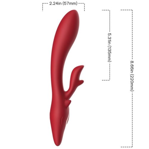 ARMONY - ELK VIBRATOR RABBIT CURVED RED - Bild 2