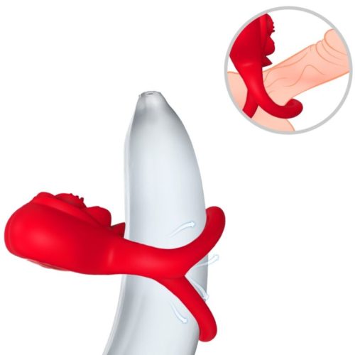 ARMONY - RING VIBRATOR HEART RED - Bild 2