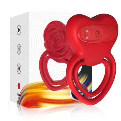 ARMONY - RING VIBRATOR HEART RED - Bild 5