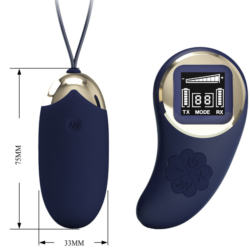 PRETTY LOVE - MINA VIBRATING EGG REMOTE CONTROL BLUE - Image 3
