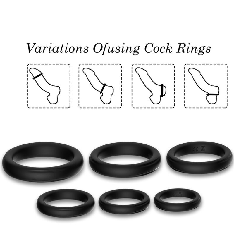 ARMONY - LOCK RINGS SILICONE BLACK - Image 3