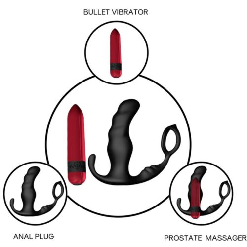 ARMONY - KNIGHT VIBRATOR ANAL PROSTATE  RING REMOTE CONTROL BLACK - Image 3