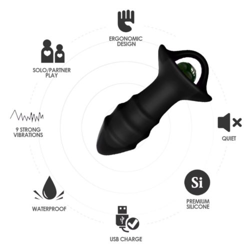 ARMONY - KYLIN FINGER VIBRATOR  ANAL PLUG REMOTE CONTROL BLACK - Image 3