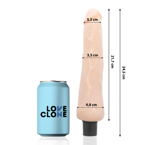 LOVECLONE - RAGNAR SELF LUBRICATION VIBRATOR 24.5 CM -O- 3.5 CM