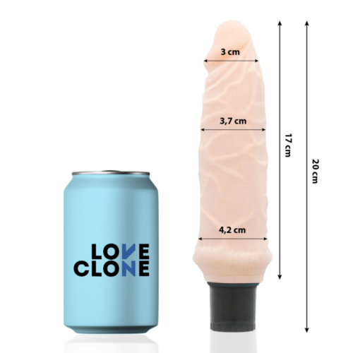 LOVECLONE - IVAR SELF LUBRICATION VIBRATOR 20 CM -O- 3.7 CM