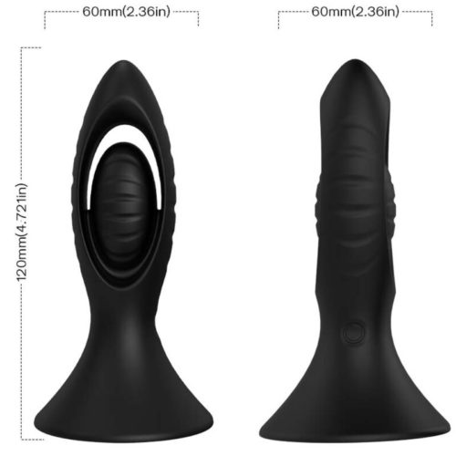 ARMONY - VIBRATOR  ANAL PLUG SILICONE BLACK - Image 4