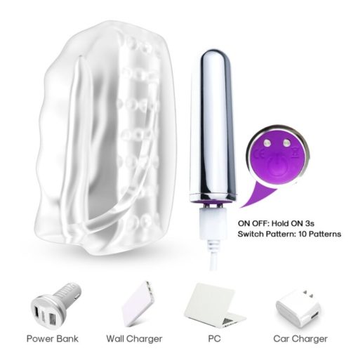 ARMONY - MASTER MASTURBATOR  VIBRATOR TRANSPARENTE - Image 3