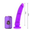 Delta Club – lila dildo i silikon, 20 × 4 cm