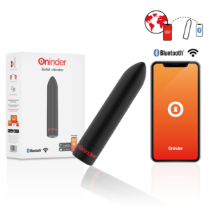 Oninder Berlin 8.5 – bulletvibrator, appstyrd, svart, 2 cm