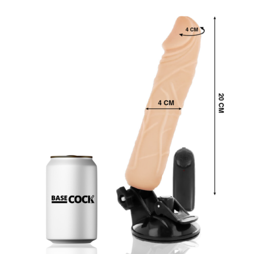 BASECOCK - REALISTIC VIBRATOR REMOTE CONTROL FLESH 20 CM -O- 4 CM - Image 2