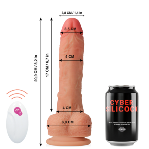 CYBER SILICOCK - REMOTE CONTROL REALISTIC MASTER HUCK 20.9 CM -O- 4 CM - Bild 2