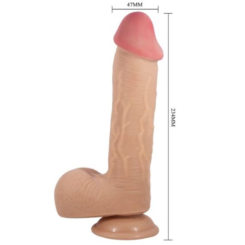 PRETTY LOVE - SLIDING SKIN SERIES REALISTIC DILDO WITH SLIDING SKIN SUCTION CUP FLESH 23.4 CM - Bild 4