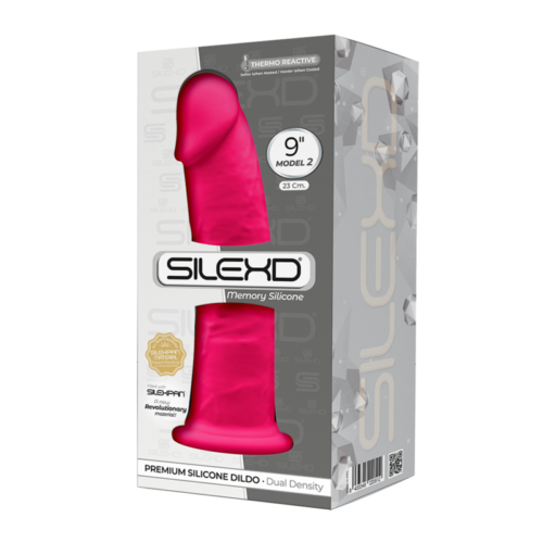 SILEXD - MODEL 2 REALISTIC PENIS PREMIUM SILEXPAN SILICONE FUCHSIA 23 CM - Bild 3