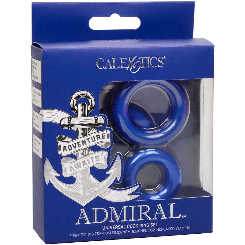 CALEXOTICS - ADMIRAL COCK RING SET BLUE - Image 4