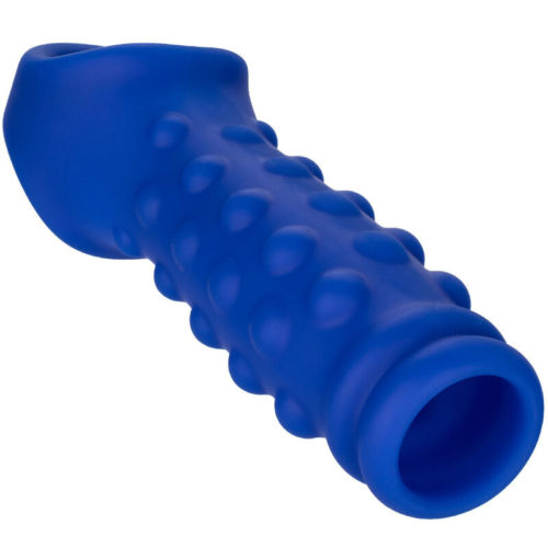 CALEXOTICS - ADMIRAL BEADED PENIS COVER LIQUID SILICONE BLUE - Image 2