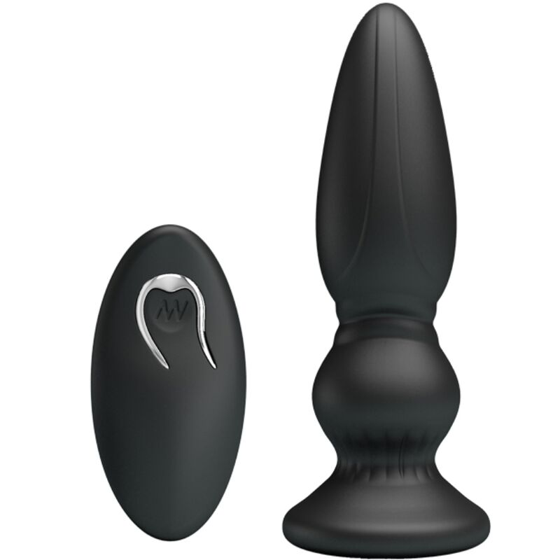 MR PLAY - POWERFUL VIBRATOR REMOTE CONTROL ANAL PLUG BLACK - Bild 2