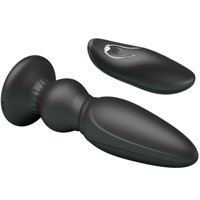 MR PLAY - POWERFUL VIBRATOR REMOTE CONTROL ANAL PLUG BLACK - Bild 4