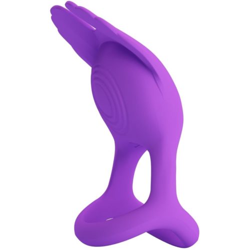 PRETTY LOVE - SILAS VIBRANT PENIS RING 7 VIBRATIONS PURPLE SILICONE - Image 2