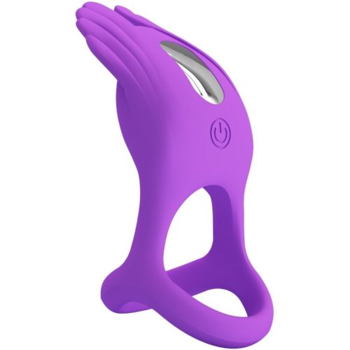 PRETTY LOVE - SILAS VIBRANT PENIS RING 7 VIBRATIONS PURPLE SILICONE - Image 5