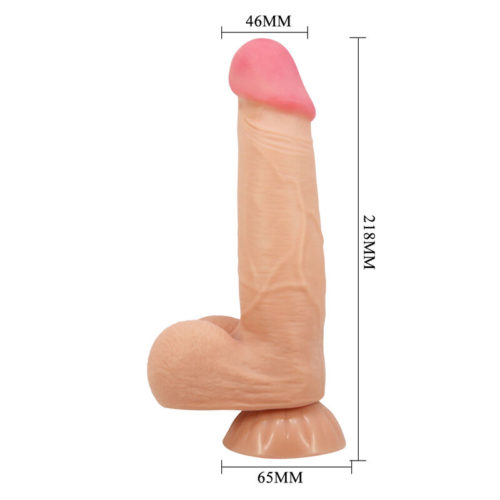 PRETTY LOVE - SLIDING SKIN SERIES REALISTIC DILDO WITH SLIDING SKIN SUCTION CUP 21.8 CM - Bild 3