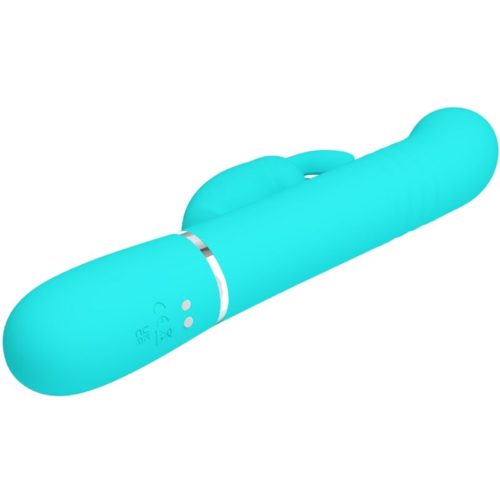 PRETTY LOVE - COALE RABBIT VIBRATOR PEARLS AQUA GREEN - Image 5