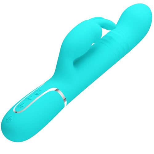 PRETTY LOVE - COALE RABBIT VIBRATOR PEARLS AQUA GREEN - Image 4