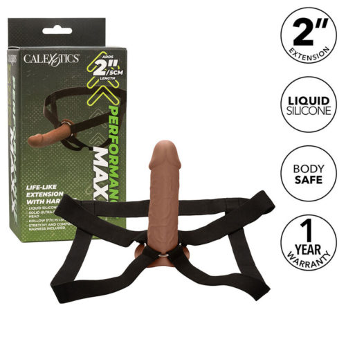 CALEXOTICS - PERFORMANCE MAXX LIFE-LIKE EXTENSION WITH HARNESS BROWN SKIN - Bild 2