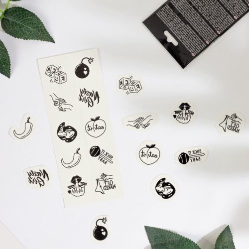 SECRET PLAY - SET OF 10 SPICY COLLECTION TEMPORARY TATTOOS - Image 3